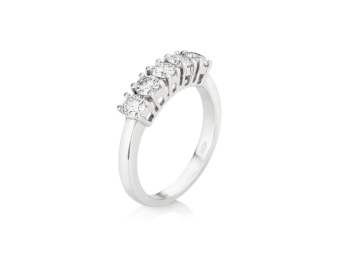 Four stone diamond ring